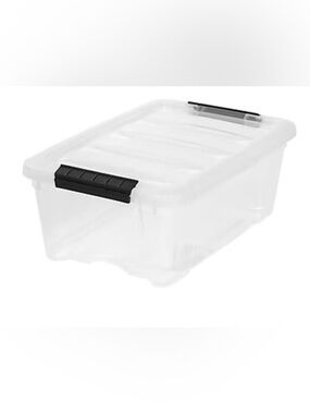 Iris 12 Quart Stack & Pull Latch Lid Storage Tote NWOT